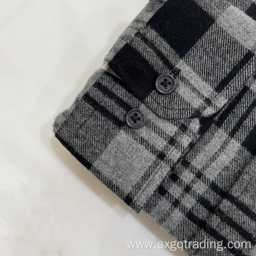 Customized 100% cotton flannel shirt for men